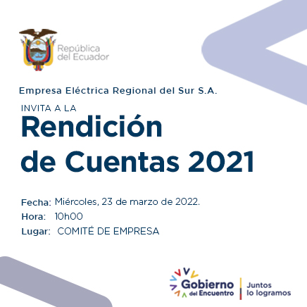 INVITACIÓN RENDICIÓN DE CUENTAS 2021